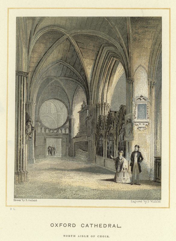 Catedral de Oxford, corredor norte do coro de English School