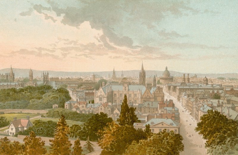 Oxford da torre de Magdalen de English School