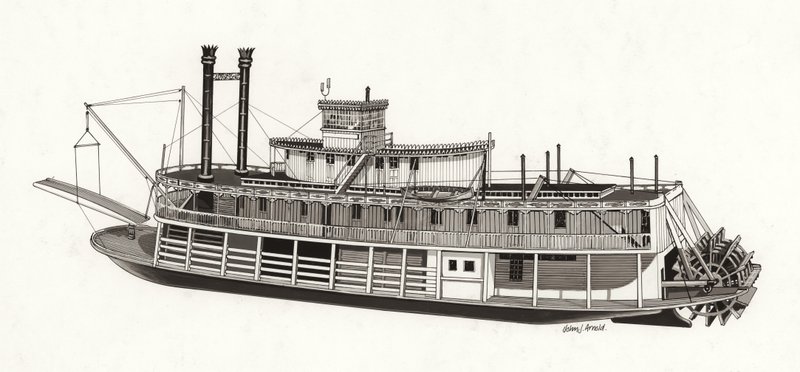 Navio de remo, 1818 de English School