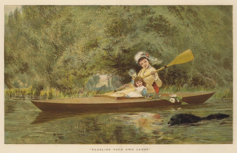 Remar a sua própria canoa (chromolitho) de English School