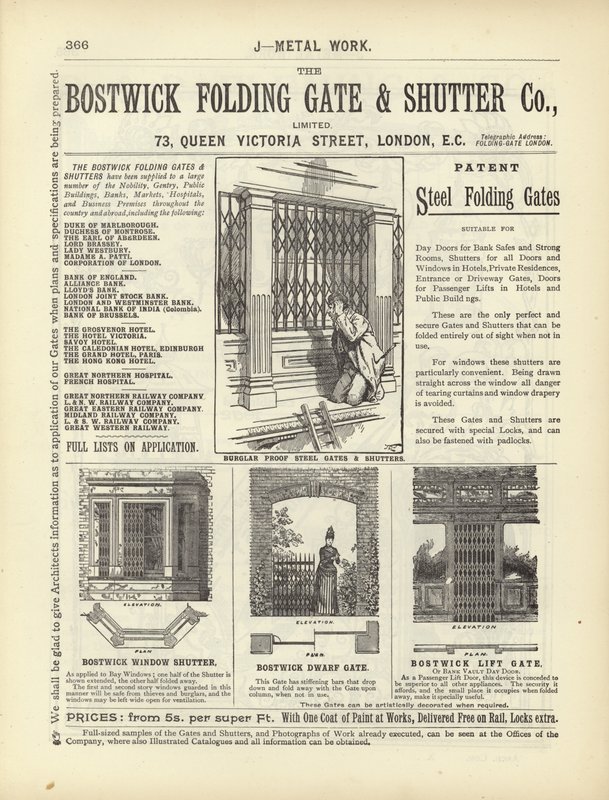Página de The Architects, Surveyors and Engineers Compendium 1892 de English School