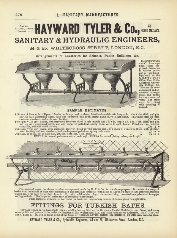 Página de The Architects, Surveyors and Engineers Compendium 1892 de English School