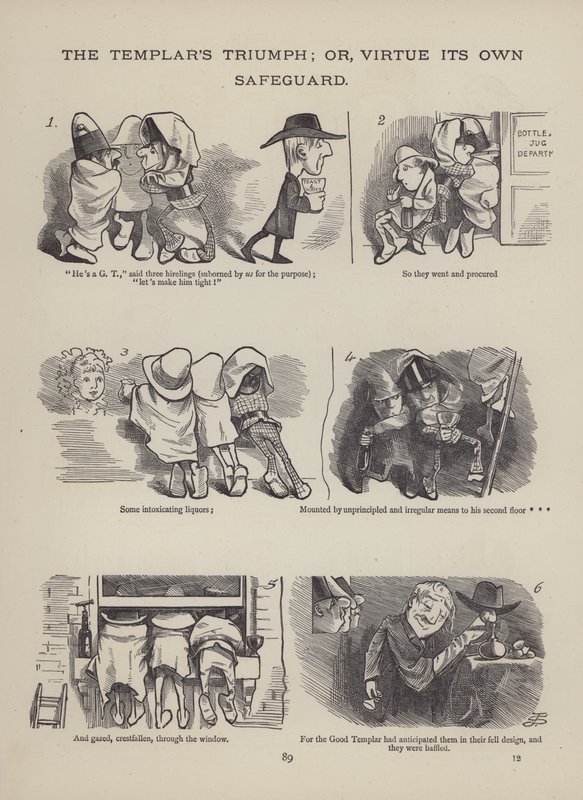 Página de The British Working Man or One Who Does Not Believe In Him (gravura) de English School