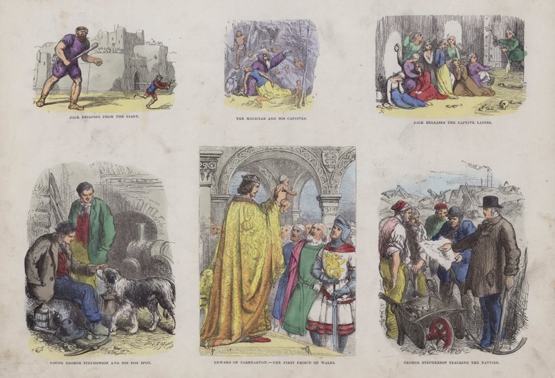 Página do Livro de Imagens Atraente (gravação a cores) de English School