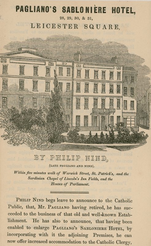 Paglianos Sabloniere Hotel, Praça Leicester, Londres de English School