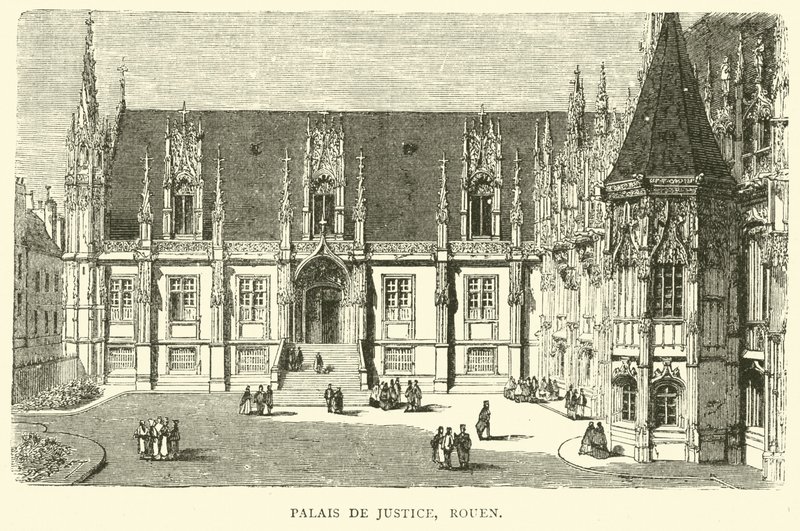 Palácio da Justiça, Rouen, dezembro de 1870 de English School