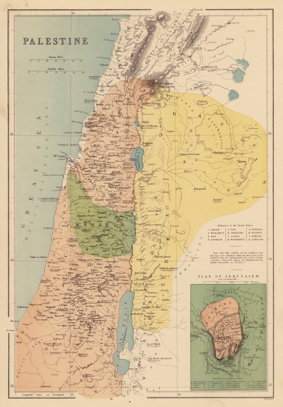 Palestina (litografia a cores) de English School