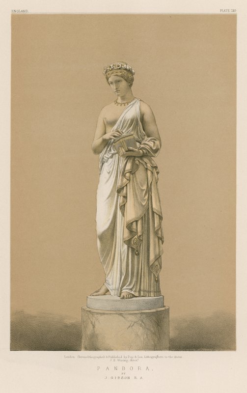 Pandora por J Gibson, RA de English School