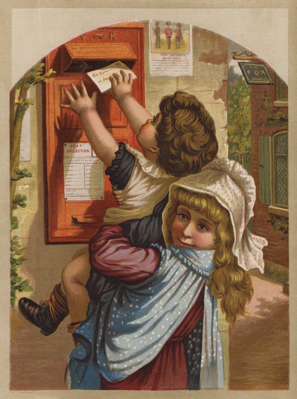 A carta do papá (cromolitografia) de English School