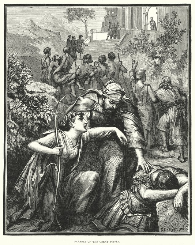 Parábola da Grande Ceia (gravura) de English School