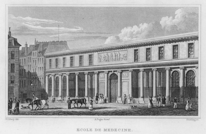 Paris, Ecole De Medecine (gravura) de English School