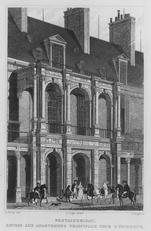 Paris, Fontainebleau, Entree Aux Apartemens Principaux Cour D