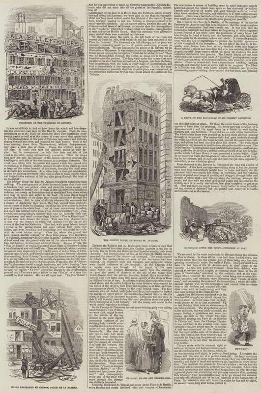 Paris após a Insurreição (gravura) de English School