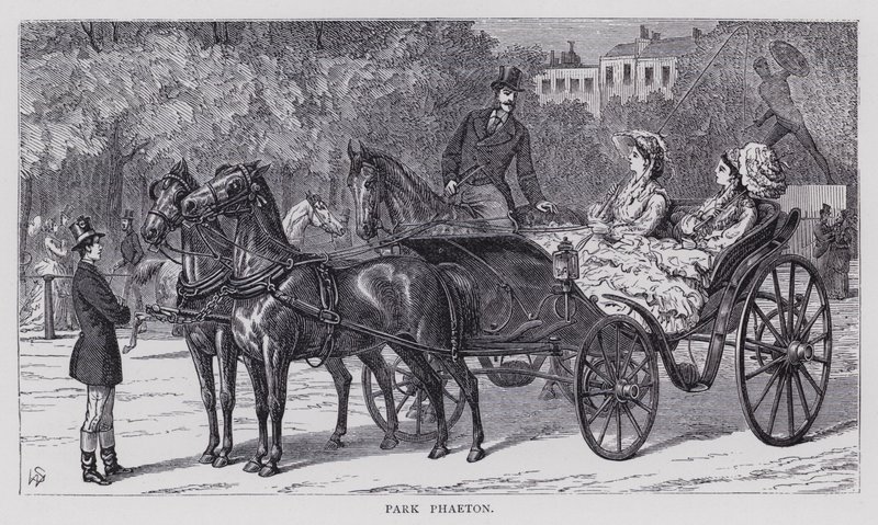 Park Phaeton (gravura) de English School