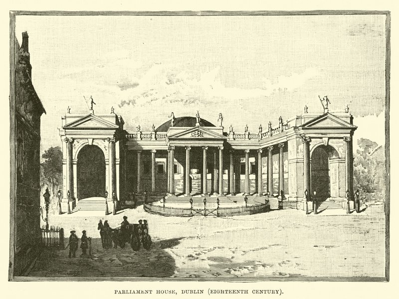 Casa do Parlamento, Dublin, do século XVIII de English School