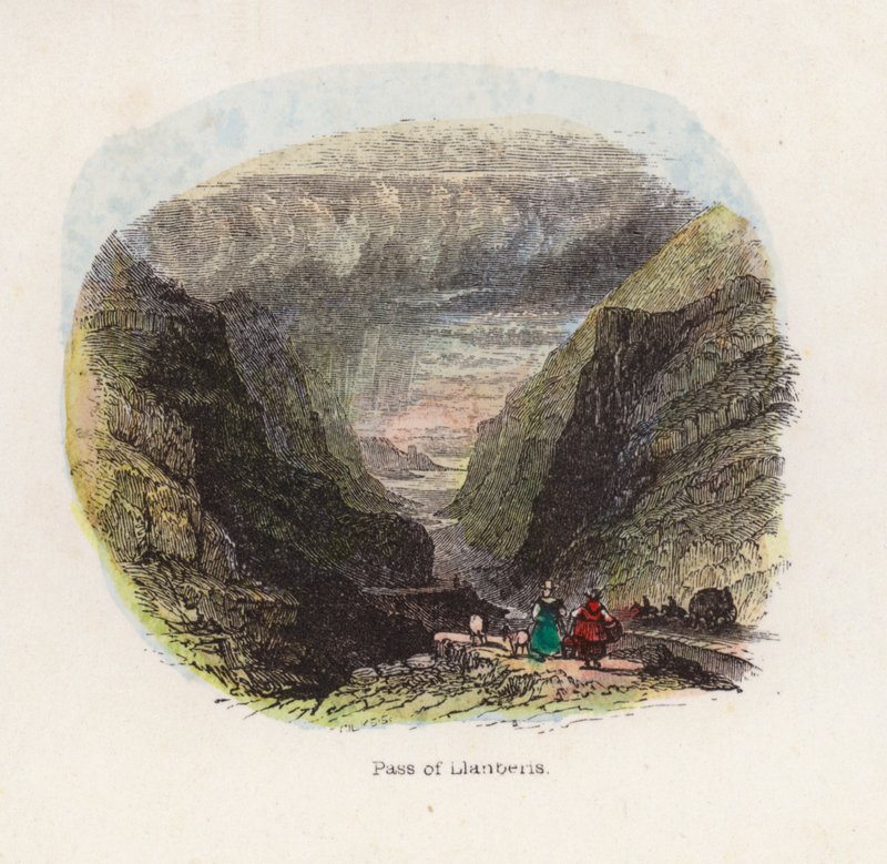 Passe de Llanberis (gravação a cores) de English School