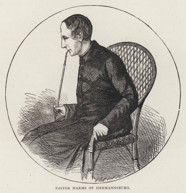 Pastor Harms of Hermannsburg (gravura) de English School