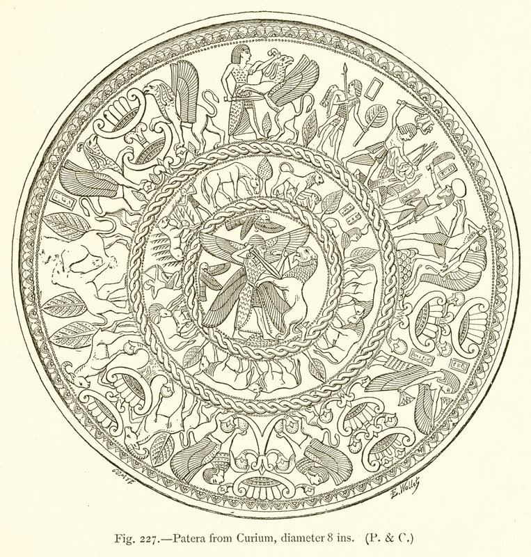 Patera de Curium, Diameter 8 ins de English School