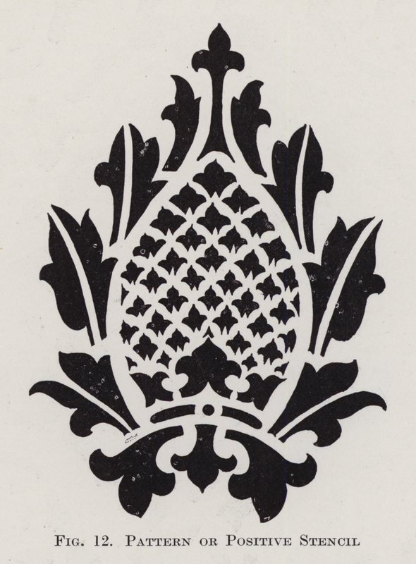 Padrão ou Stencil Positivo (litho) de English School