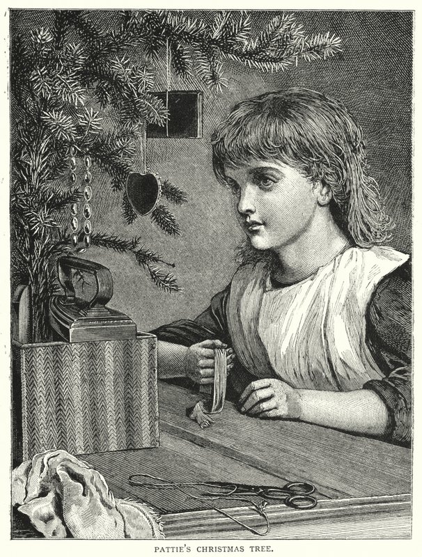 Árvore de Natal da Pattie (gravura) de English School
