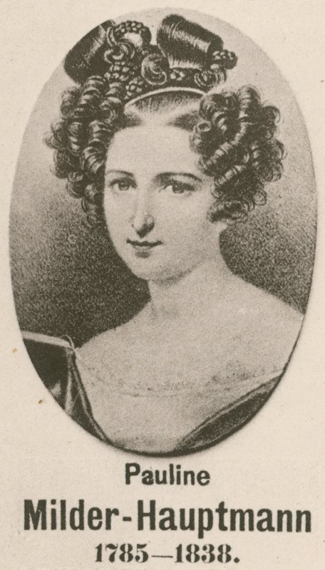 Pauline Milder-Hauptmann (gravura) de English School
