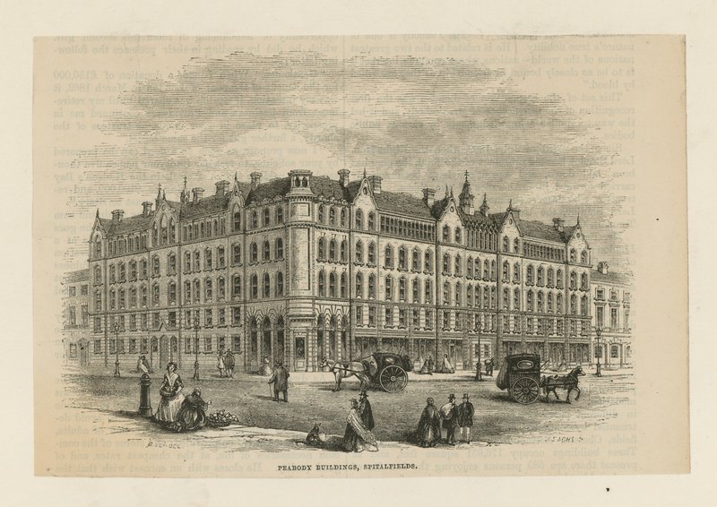 Edifícios Peabody em Spitalfields de English School