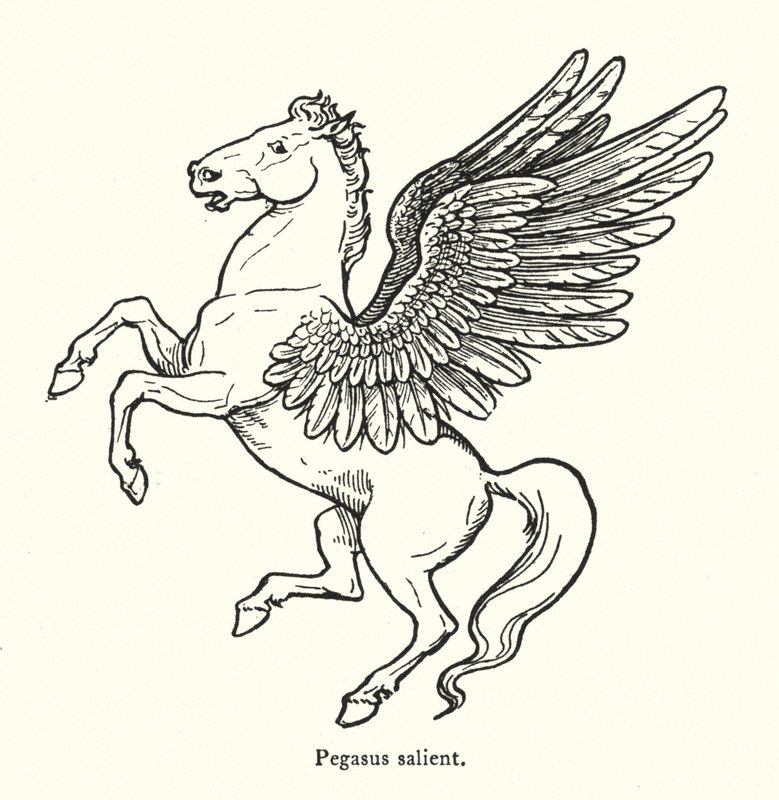 Pegasus salient (gravura) de English School