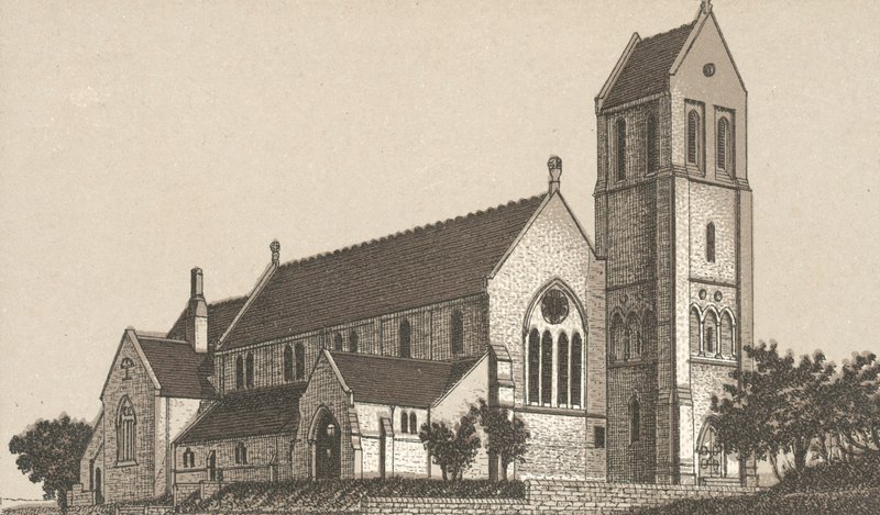 Igreja da Penarth (litho) de English School