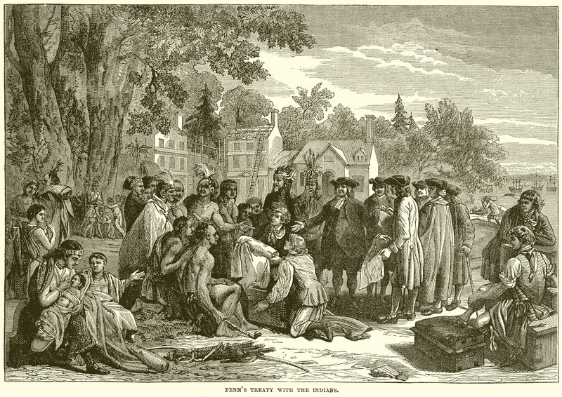 Tratado de Penns com os índios de English School