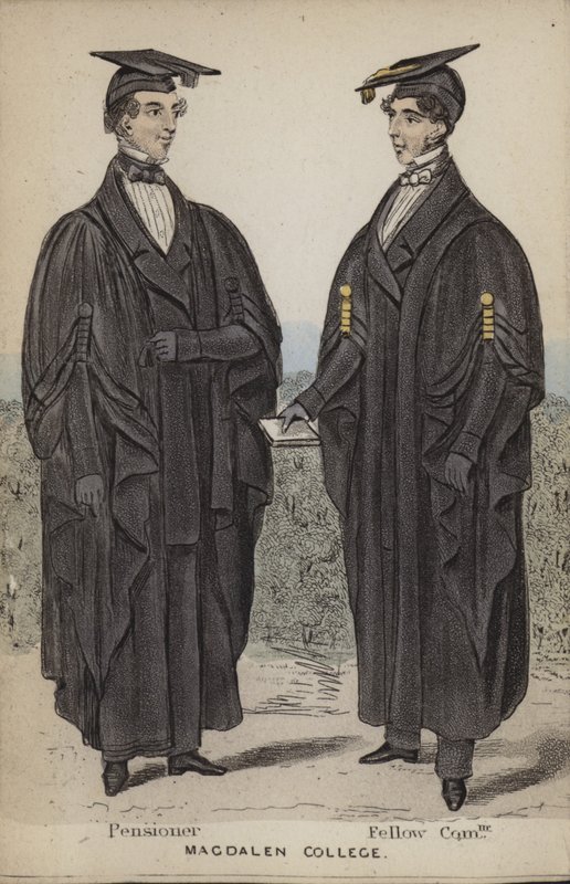 Pensionista, membro do Commoner, Magdalen College de English School
