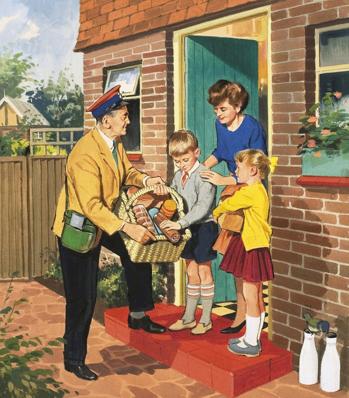 Pessoas que você vê: O Padeiro (guache no papel) de English School