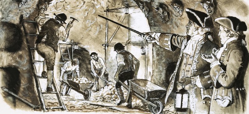 Pessoas em esconderijo: as cavernas do inferno de English School