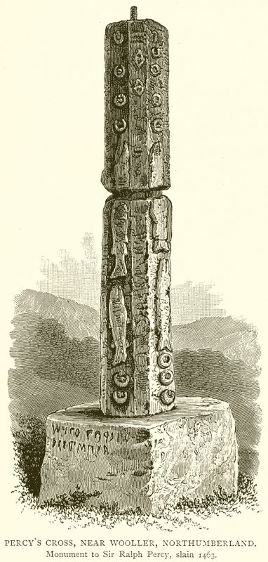 Percys Cross, perto de Wooller, Northumberland de English School