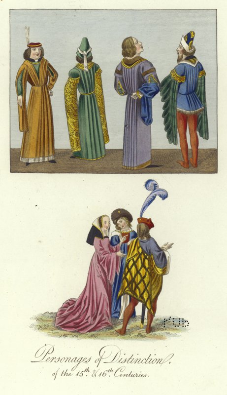 Personagens de distinção dos séculos XV e XVI de English School