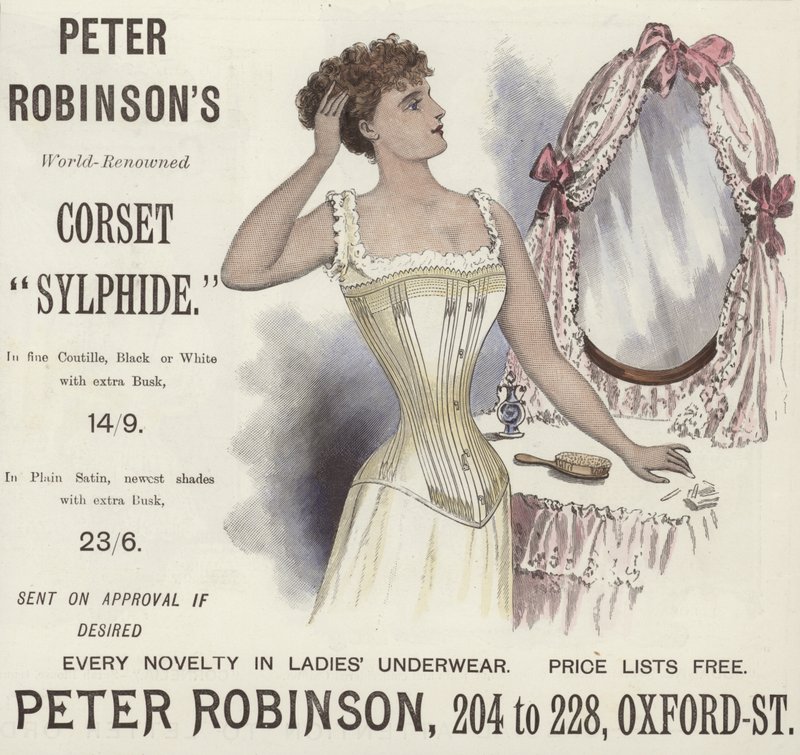 Peter Robinsons mundialmente renomado Sylphide Corset de English School