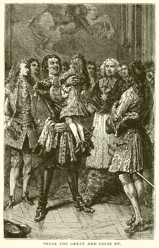 Pedro, o Grande e Luís XV de English School