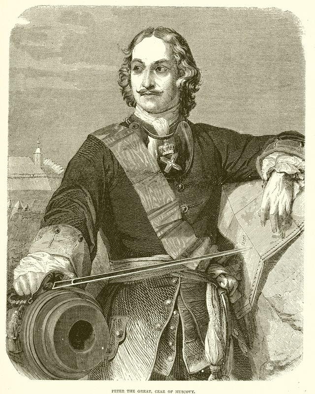 Pedro, o grande, czar da Moscóvia de English School