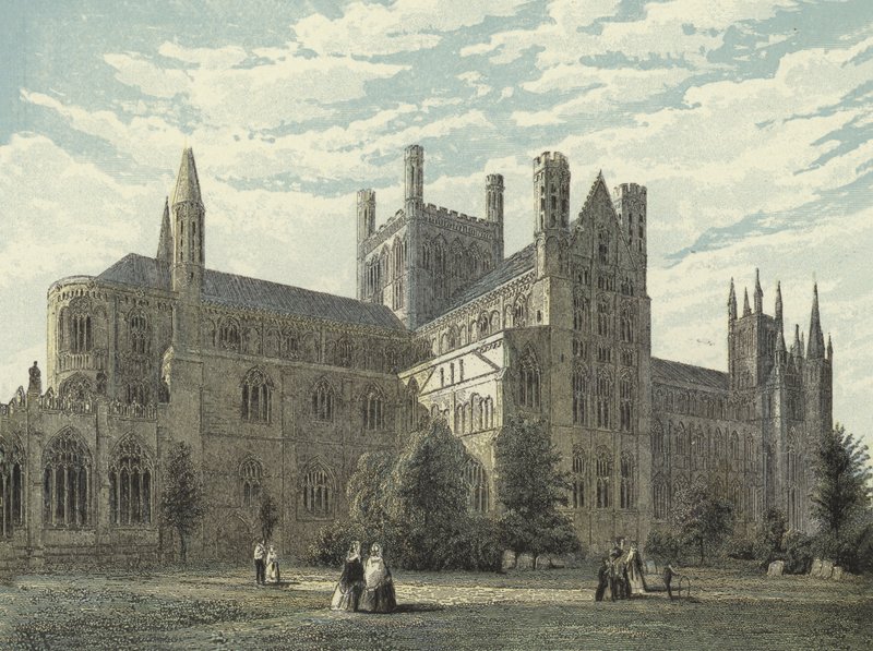 Catedral de Peterborough, North East View de English School