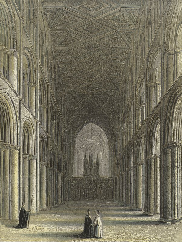 Catedral de Peterborough, a nave de English School