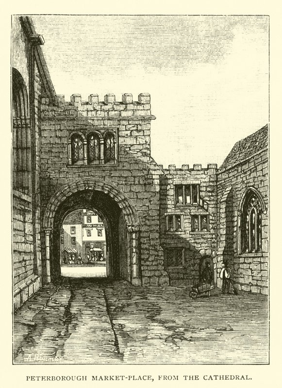 Peterborough Market Place, da Catedral de English School