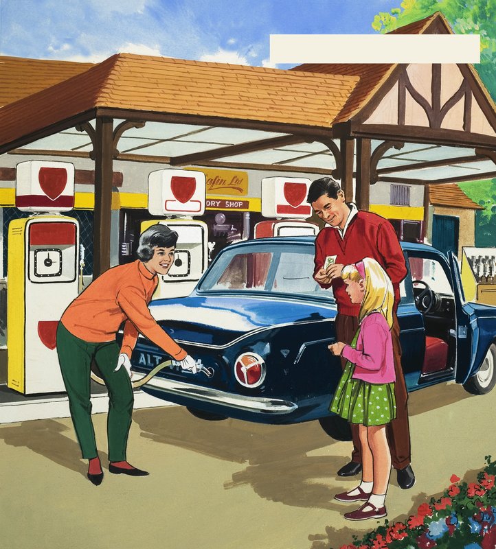 Atendente de Petrol de English School