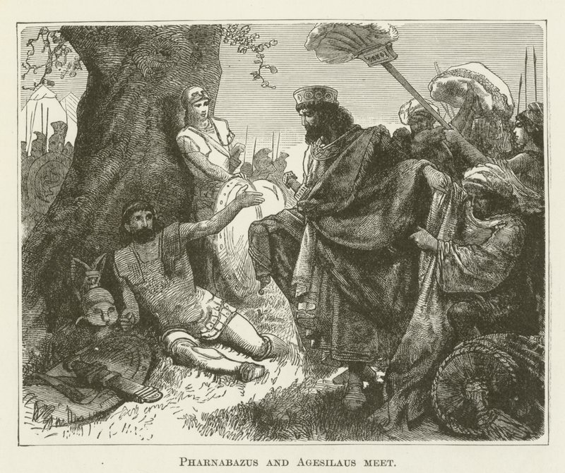 Pharnabazus e Agesilaus se encontram de English School