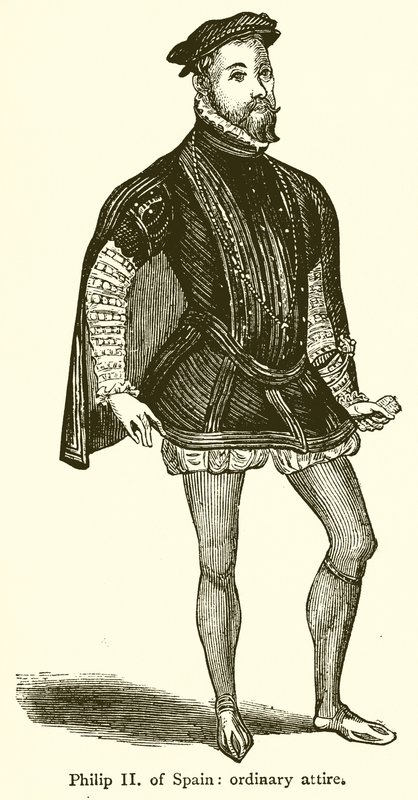 Filipe II de Espanha: traje normal de English School