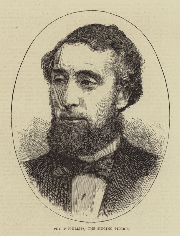 Philip Phillips, o Peregrino Cantor (gravura) de English School