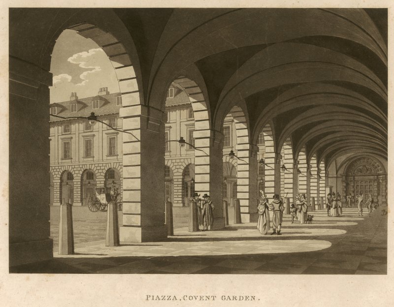 Piazza, Covent Garden, Londres, 1796 de English School