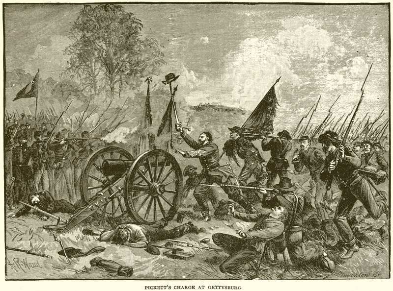 Picketts Charge em Gettysburg de English School