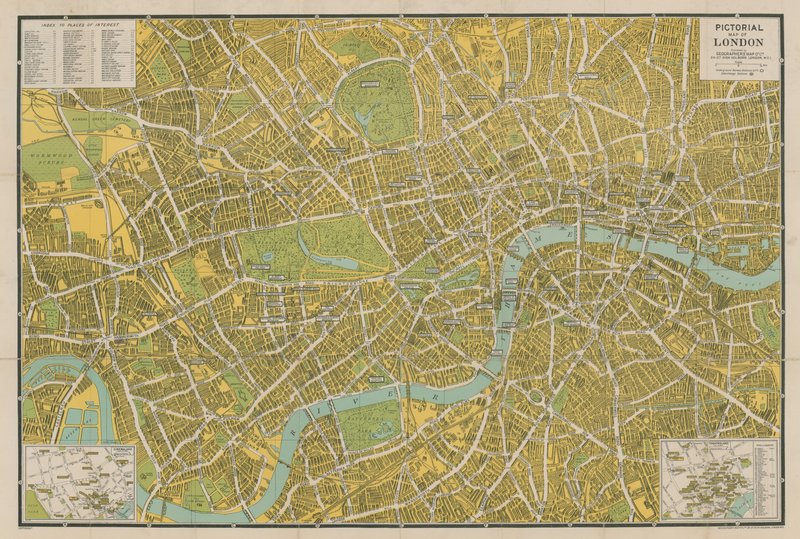 Mapa pictórico de Londres de English School