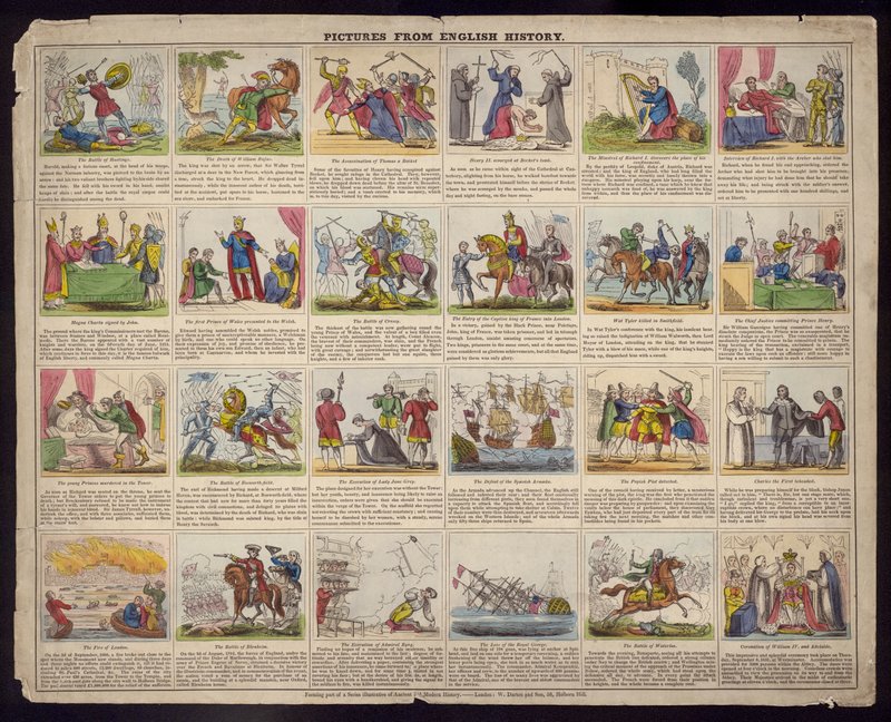 Fotos da História Inglesa (gravação a cores) de English School