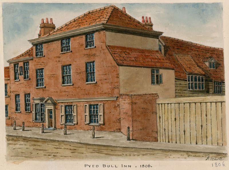 Pied Bull Inn, Islington (wc no papel) de English School