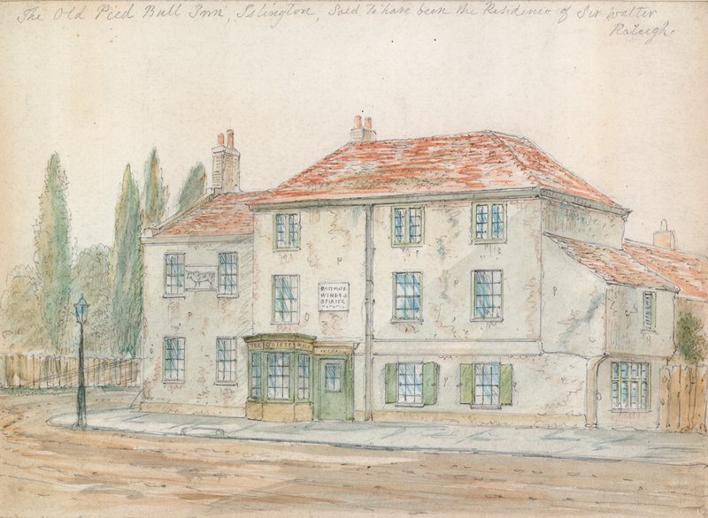 Pied Bull Inn, Islington (wc no papel) de English School